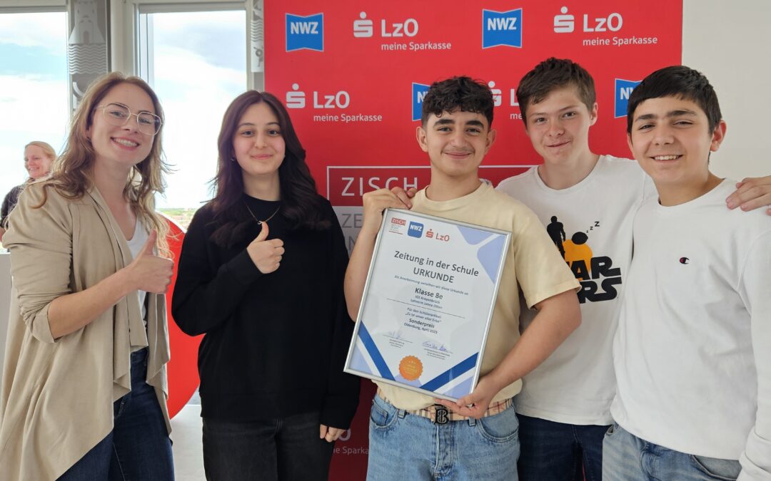 Sonderpreis für die IGS Kreyenbrück beim Zisch-Projekt 2025